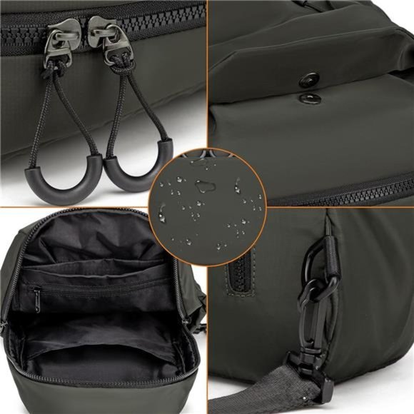 Bags Men Small Sling Bag One Strap Dark Green Poshmark